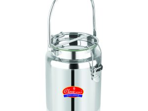 Classic Steels Leak Proof Prime Multi Can - Air Tight, Stainless Steel Storage Can Useable As Steel Dabba, Milk, Ghee, Oil Storage, Etc. Heavy Jointless Body, Induction Compatible.