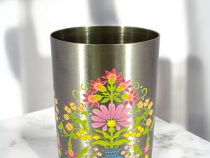 Classic Steels Stainless Steel - Multipurpose Flourish Designer Glass Set for Home & Office | Ideal for Serving Water, Juice, Cold Drinks & Lemonade | Ideal Gift Choice | Pack of 6 | 300 ML Each