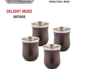 04 Double wall Delight mugs Antique set